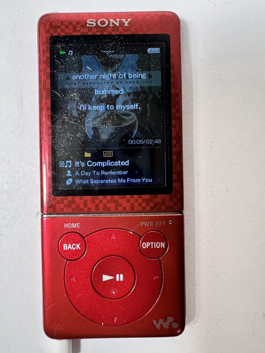 Sony Walkman NWZ-E473 Red (4 GB) Digital Media Player for sale