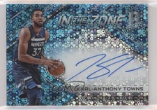 2017-18 Spectra In the Zone Neon Blue Prizm 35/49 Karl-Anthony Towns Auto 0s3