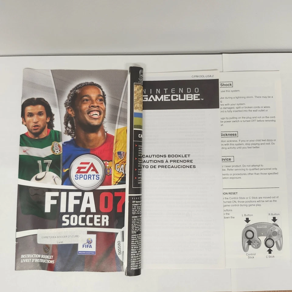 FIFA Soccer 07 (Nintendo GameCube, 2006) Complete CIB Tested - Fast shipping - Image 3 of 4