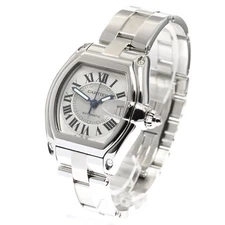CARTIER ROADSTER LM W62000V3 38mm SS Automatic Date Silver Dial #C496