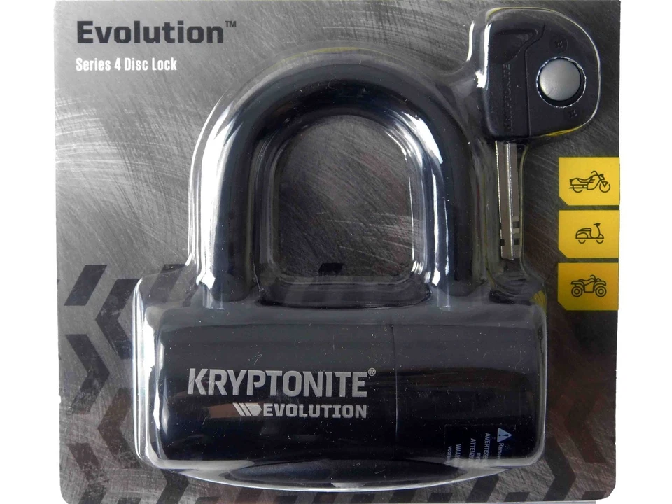 Kryptonite Evolution Series 4 Disc Lock Black and 410 4 ft Looped cable - Image 3 of 4