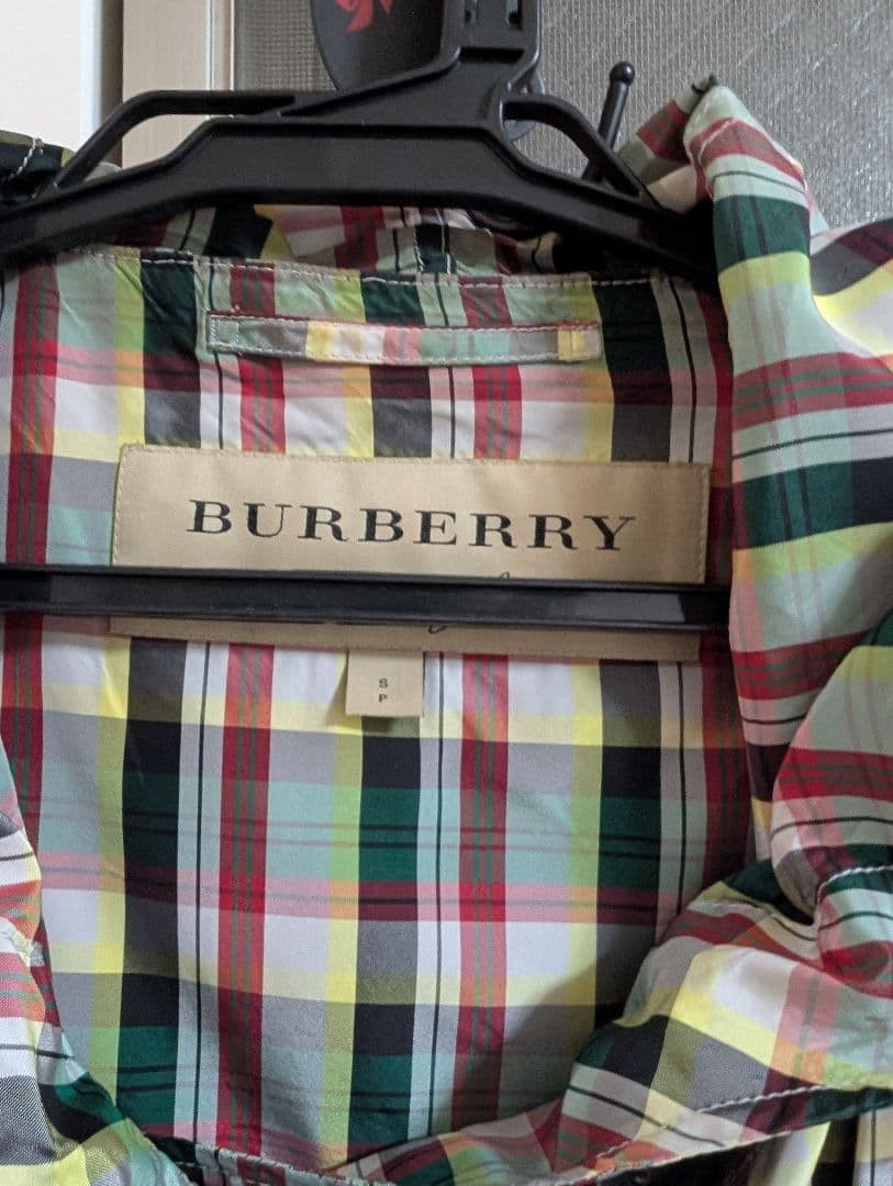 Burberry London Nylon Coat Multicolor With Checked Pattern Size S For Women thumbnail 21
