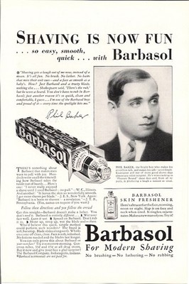 Barbasol Shaving is Now Fun with Barbasol Vintage Ad