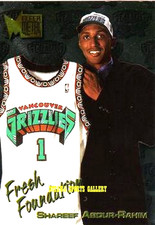 1996-97 METAL FRESH FOUNDATION SHAREEF ABDUR-RAHIM VANCOUVER GRIZZLIES #135 1V52