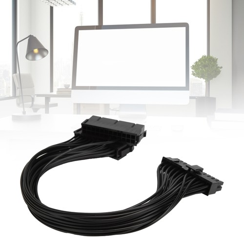 5x Dual Power Supply Start Cable ATX 24Pin To Motherboard Synchronous Extens NEW - Afbeelding 6 van 12