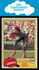 John Urrea 1981 Topps #152 St. Louis Cardinals Baseball Card