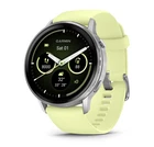 Montre intelligente Garmin Venu 4 45mm argent avec bande en silicone citron 010-03014-02
