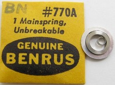 AS 1240 Benrus BN part: mainspring #770 * whi...