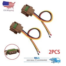 2x Connector Wiring Plug For Dodge Ram 2500 2003-09 1500 2002-08 3500 2003-2010
