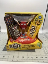 M&M's Remote Control Dual Holder w/ Candy Bowl Dish Tabletop 7" NEW *