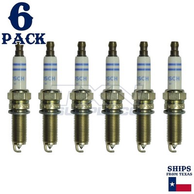6 Pack Bosch YR7MPP33 Double Platinum Spark Plugs