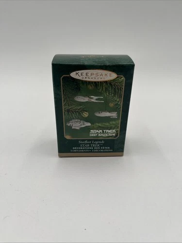 Hallmark Star Trek DS9 Starfleet Legends 3 Ornament Set NEW Free Shipping