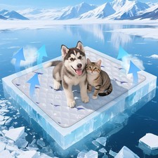 Dog Cooling Mat, Cooling Mat for Dogs, Breathable Dog Bed with NonSlip Design...