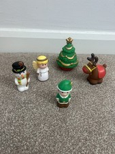 ELC Happyland Christmas Set. Angel, Reindeer, Snowman, Christmas Tree, Elf