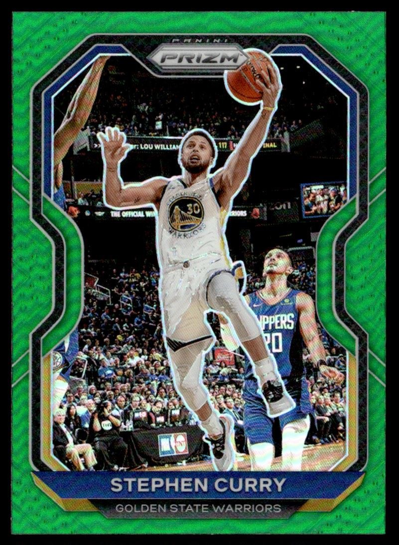 2020-21 Prizm Green Prizms Stephen Curry Golden State Warriors #159
