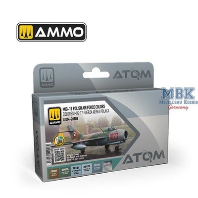 Ammo of MIG ATOM20908 ATOM MIG-17 Polish Air Force Colors Set