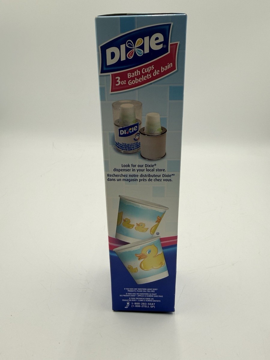 Vintage Dixie Cups Floral Collection 100 Pcs 3oz Bathroom 1984 TV