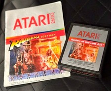 Atari 2600 Raiders Of The Lost Ark With Game cartridge and Instructions Manual!