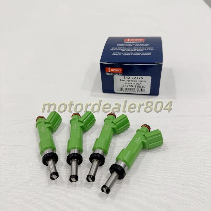 4x Inyectores de combustible Denso genuinos OEM para Toyota Camry RAV4 Highlander 23250-36010 Foto 3 de 4