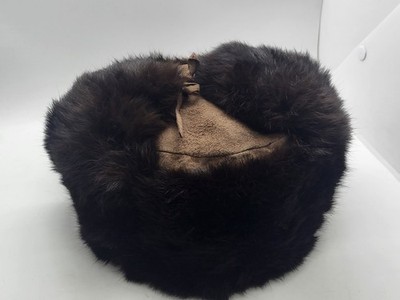 Vintage Ukrainian Fur Winter Ushanka Hat Brawn, Ukraine USSR  display picture 2