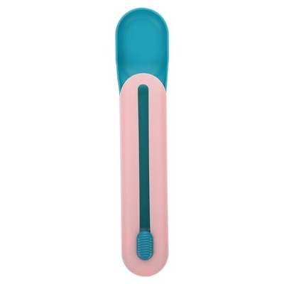 Creative Cat Strip Squeeze Spoon Plastic Cat Food Feeder Treats Scoop Feeder