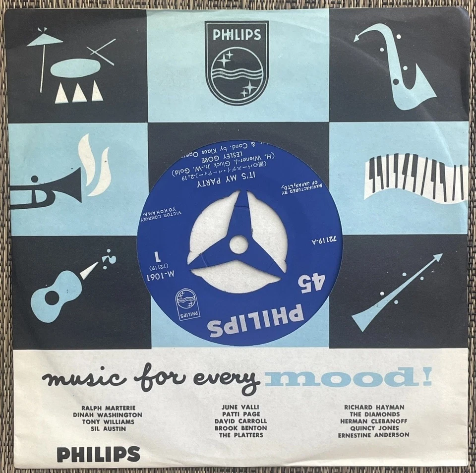 Leslie Gore - It’s My Party / Danny - Philips M-1061 - Japan Release - PS NM+ - Imagem 3 de 4