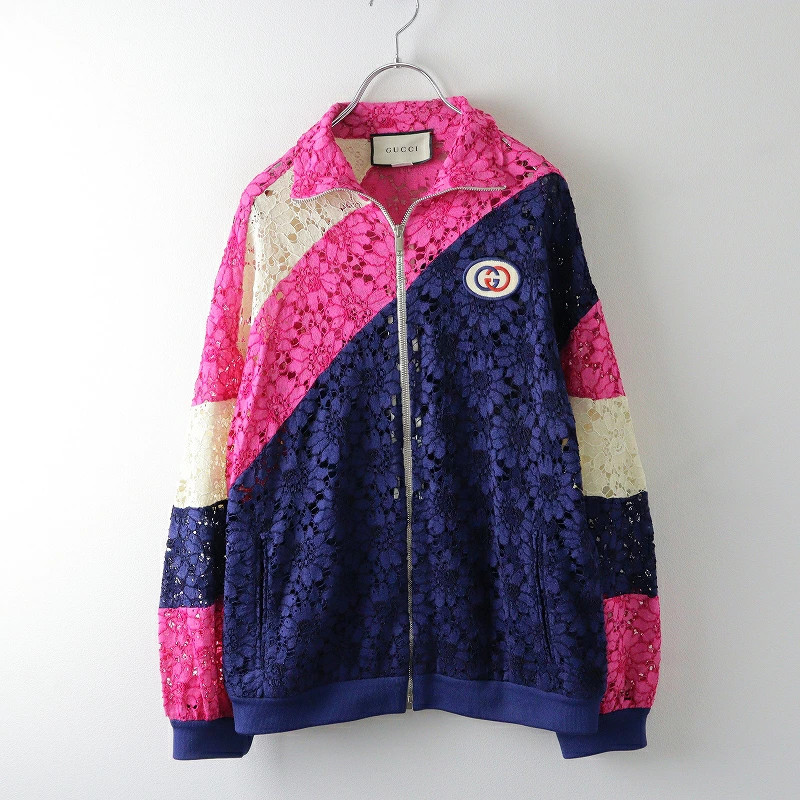[Winter ] GUCCI Lace Interlocking GG Patch Track … - image 1