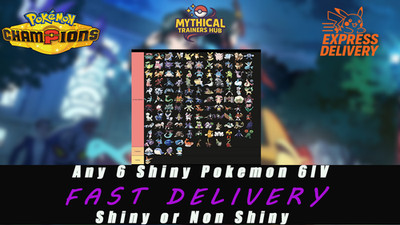 Pokemon Champions Any 6 Pokemon-  Battle Ready   ONLINE NOW  