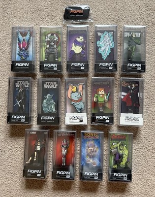 NYCC 2023 EXCLUSIVE FIGPIN COMPLETE FULL SET LOT 14 LOGO ASHOKA ARCEE