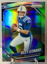 2025 Panini Prizm Riley Leonard Silver Prizm RC #342 Colts FLAWLESS
