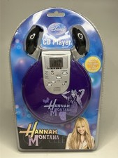Hannah Montana CD Player Miley Cyrus Disney Rare with Headphones Vintage Sealed