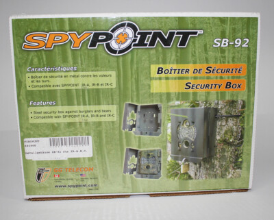 Spypoint Metallgehäuse Wildüberwachungskamera SB-92 A, B, IR-C, LIVE, LIVE-3G M