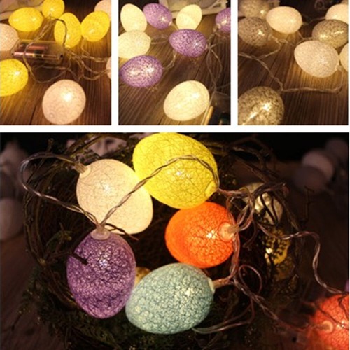 Egg String Lamp Light Decor Bunny String Lamps Led Egg String - Picture 8 of 11
