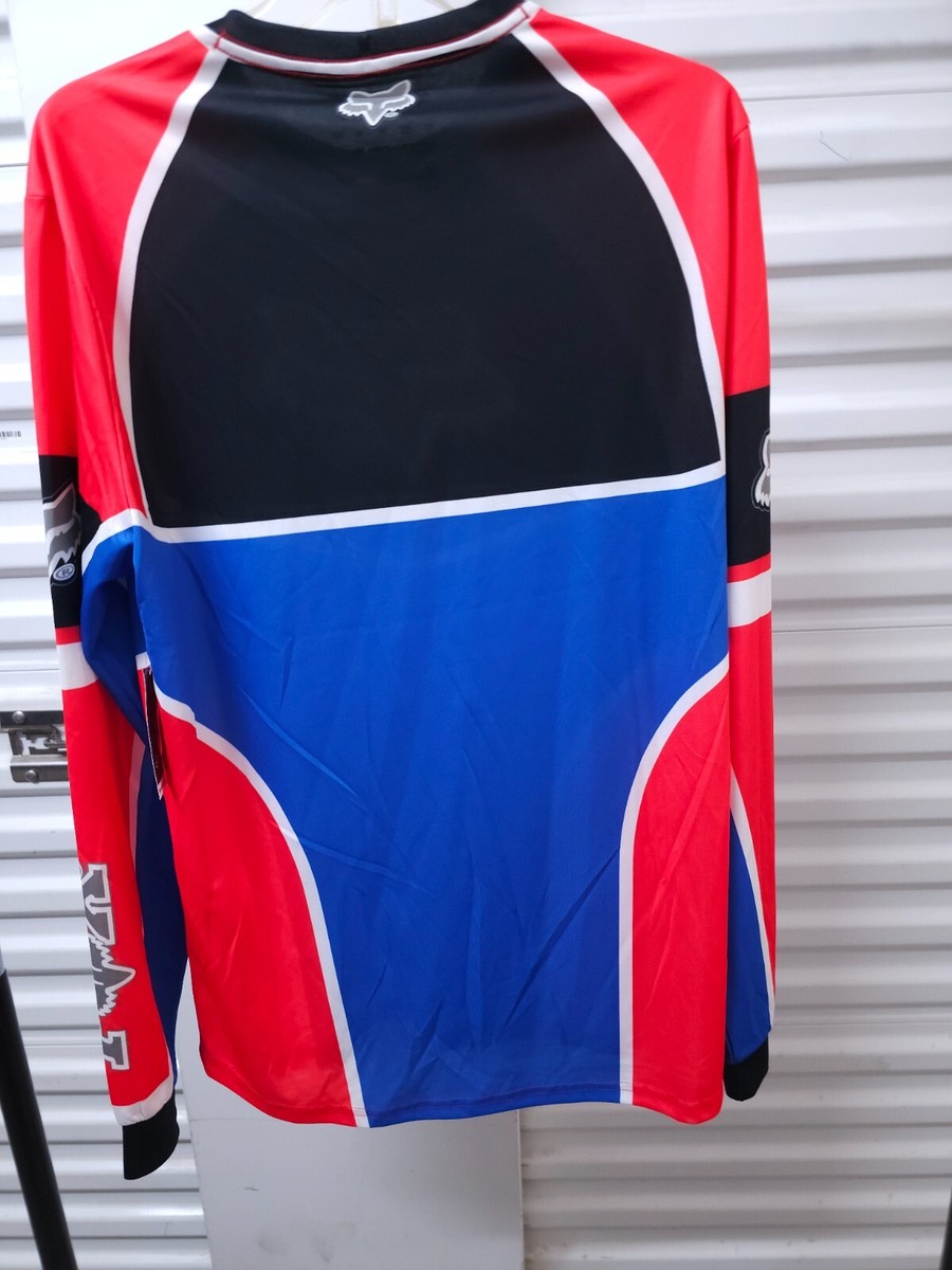 Fox Racing Bayl Long Sleeve Jersey Tee 29956-110 L L Flo Red Fox Racing Bayl Long Sleeve Jersey Tee 29956-110 L L Flo Red