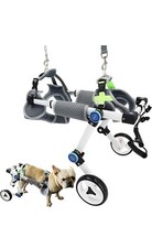 Dog Wheelchair for Back Legs Samohui Adjustable Dog Cart Foldable SMALL 8" WHEEL