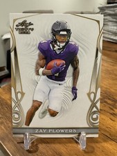 2023 Leaf Trinity Football Mega Box Zay Flowers RC Card 🔥📈