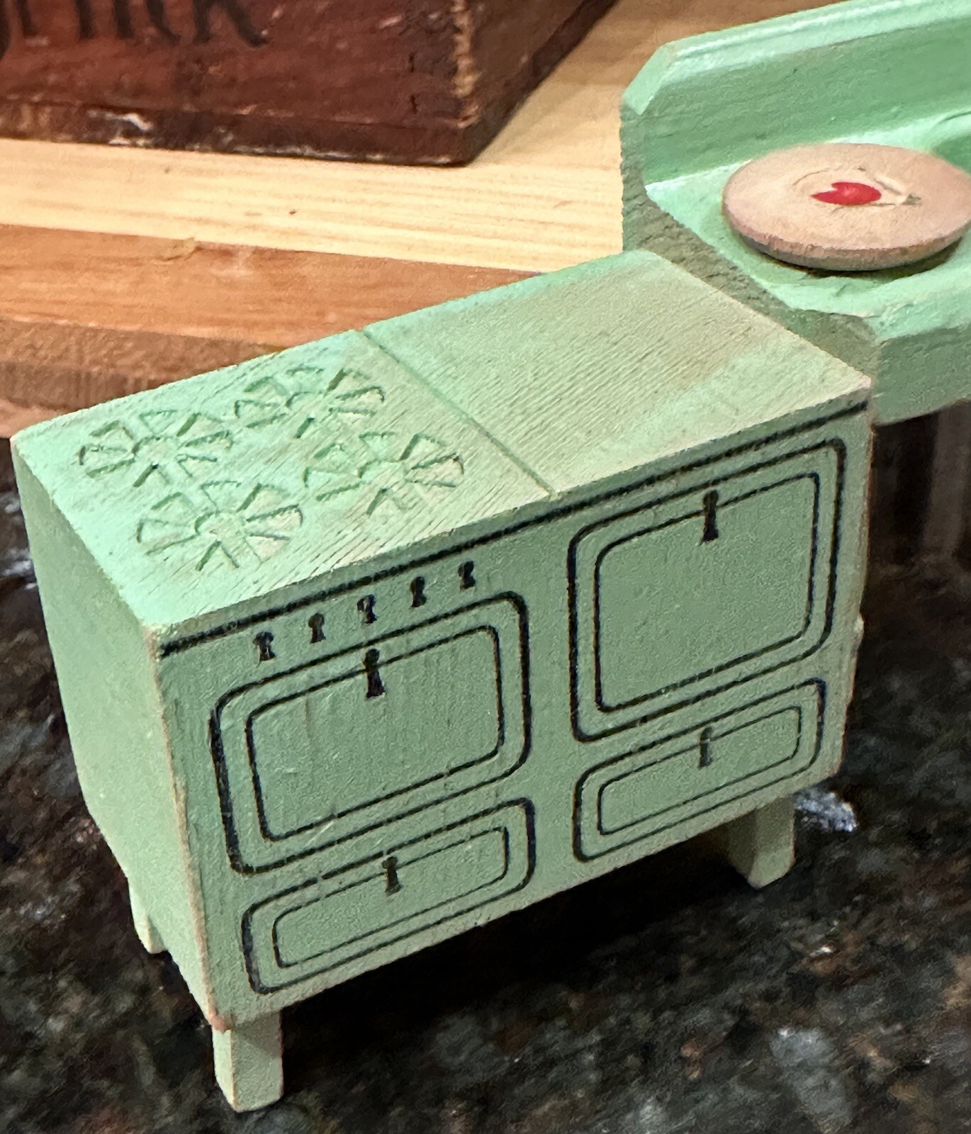 RARE 1930’s Bristoy Handmade Wooden Dollhouse Furniture; Knoxville, TN
