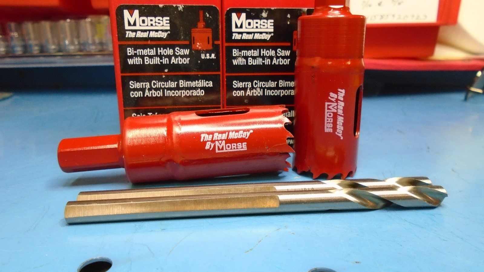 Made in U.S.A., Free Ship, 2 Count, Morse TA16 1" Hole Saw, Bi-Metal, With Bit