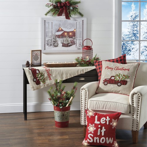 Let it Snow 18 Zoll LED Kissenbezug - Bild 2 von 2