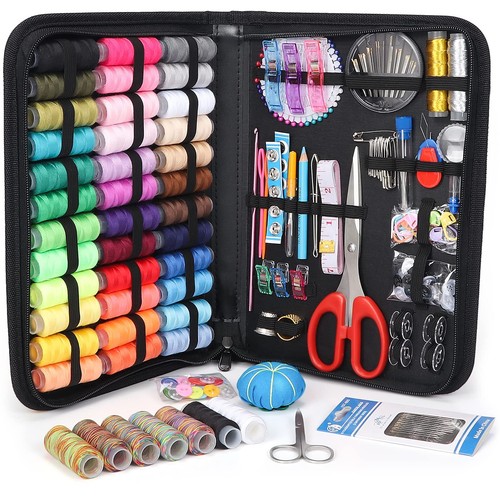 Large Sewing Kit for Adults Newly Upgraded 251 Pcs Premium Sewing Supplies Se...