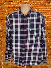 MENS WRANGLER XLARGE NAVY PLAID CASUAL LONG SLEEVE REGULAR LUMBERJACK SHIRT XL