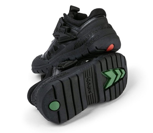 Kickers Trukka Bolt School Shoes in Black Leather (Now Only £29.90) Clearance - Picture 4 of 4