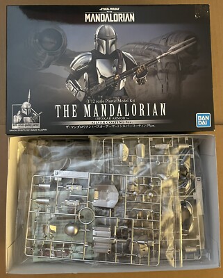 1/12 Mandalorian Beskar Armor Silver Coating Bandai Star