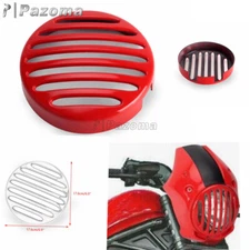 Headlight Grille Guard Protector Cover Red For Honda Rebel 250/300/500 2017-22