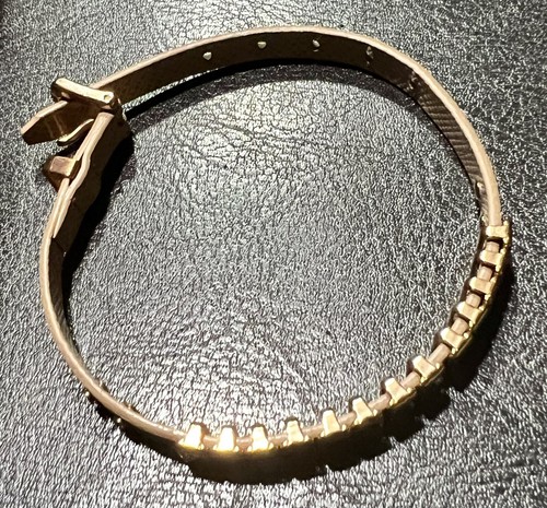 Michael Kors Darrington Rose Gold Buckle Single Leather Wrap Bracelet - Picture 4 of 13