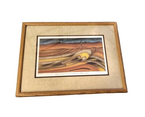 Vintage Signed/Numbered Abstract Surreal Ron Mitchell Framed Art 20x15 #88/125 - Picture 3 of 12