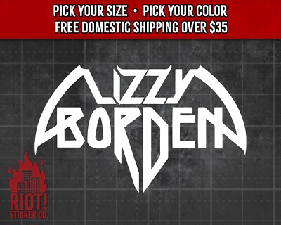 Lizzy Borden Decal for Car, Truck Band Sticker for Laptop Heavy