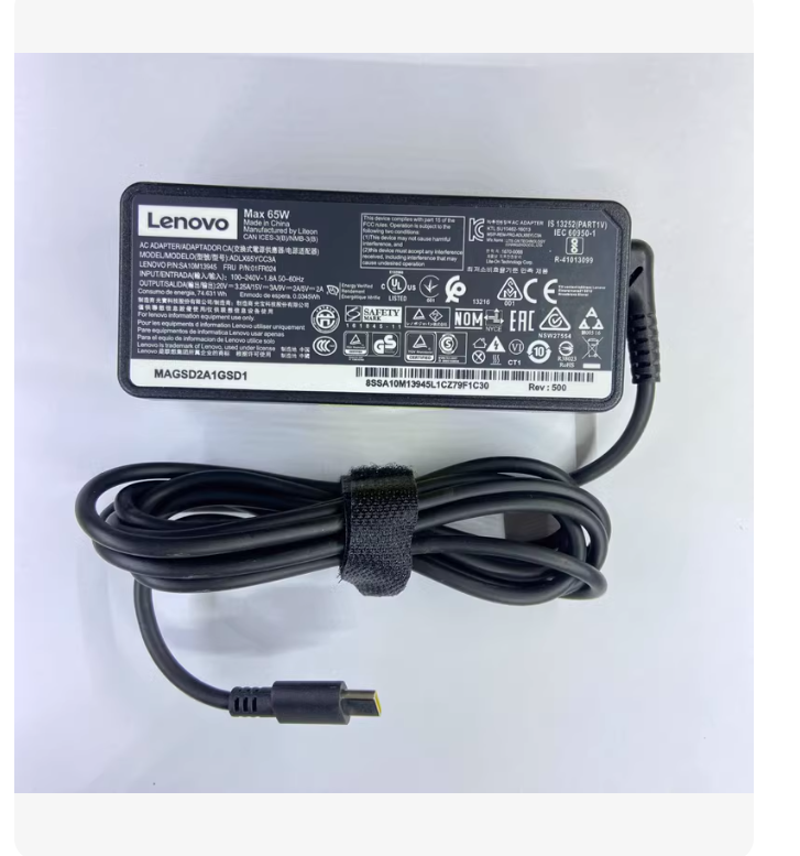 Thinkpad Lenovo 65W ADLX65YCC3A USB-C20V3.25A/15V3A/9V2A/5V2A