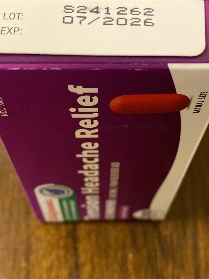 Walgreens Tension Headache 500mg~Compare Excedrin 100 Caplets~Exp.07/2026 - Image 2 of 4