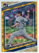 2022 Donruss Gerrit Cole Dominators Gold /99 - #D-11